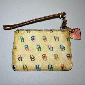 Vintage Dooney & Bourke Vinyl Key Chain Wristlet